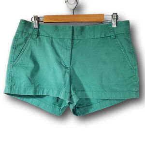 J. Crew 3" Classic Chino Shorts Teal Green Size 10